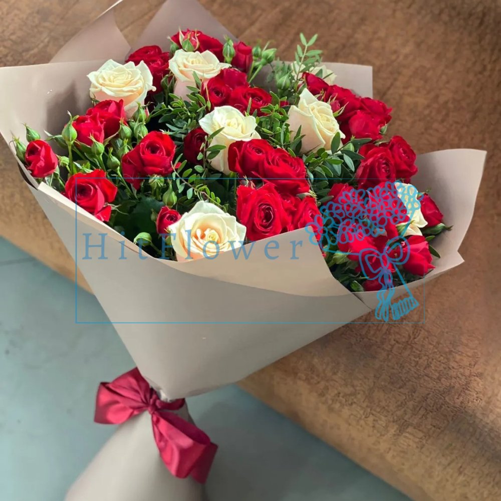 Букет роз Очарование контраста